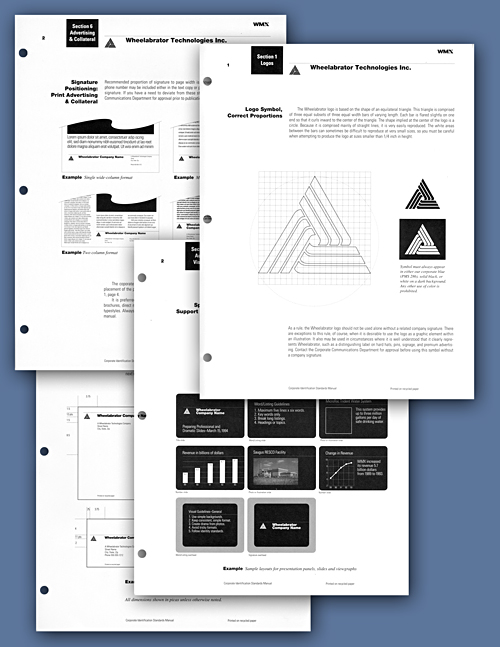 pages from a corporate identity manual
